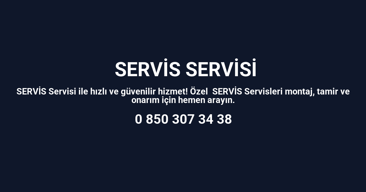 Yenice İmmergas Servisi